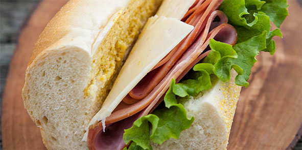 Ham and Mustard Sandwich