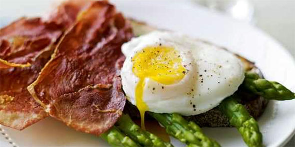 Poached Eggs with Parma Ham