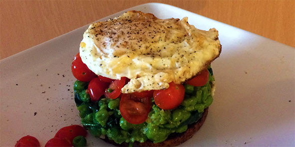 Amazing Veggie Breakfast - With Fried Egg