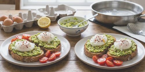 Avocado Toast with Poached Eggs