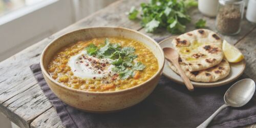 Spiced Carrot & Red Lentil Soup